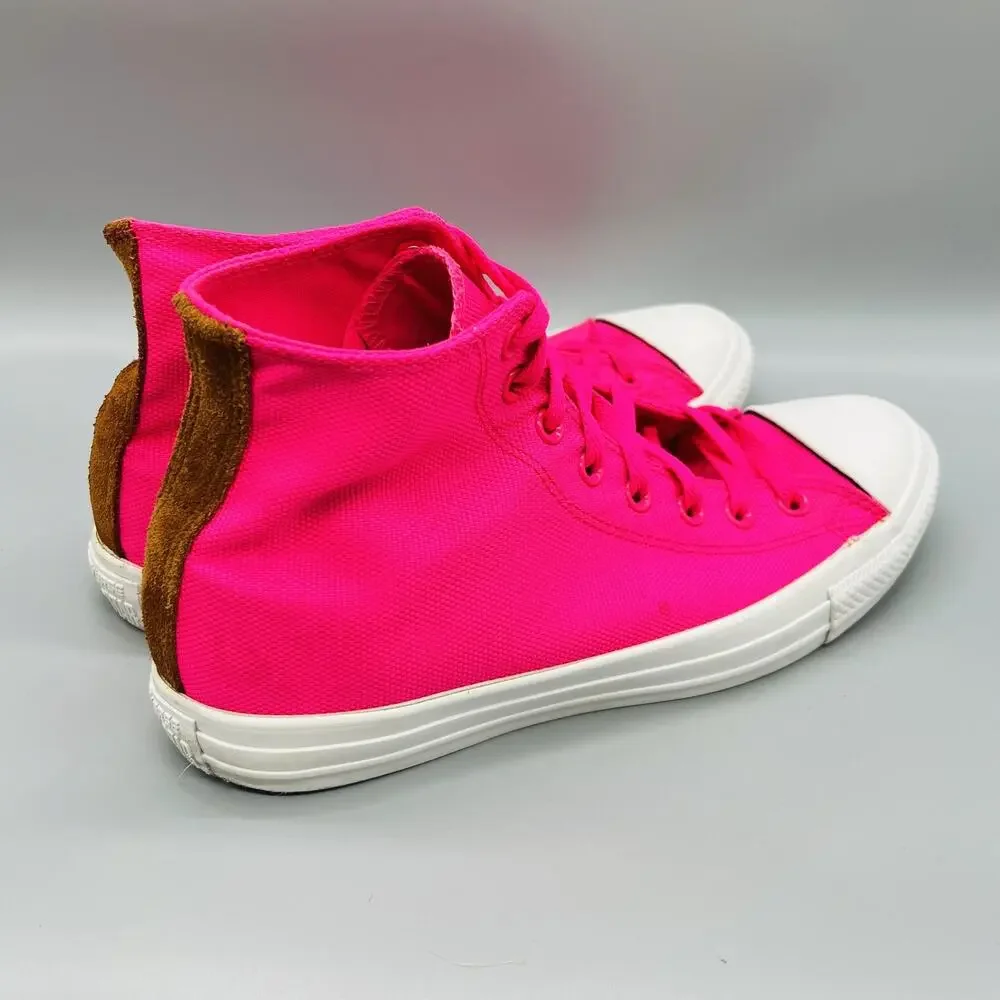 Converse Shoes Womens 11 Pink Canvas Chuck Taylor All Star 2 High Top Sneakers